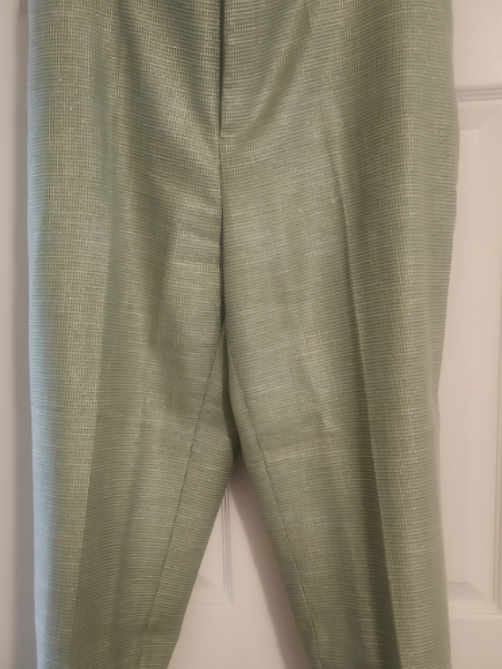 Structured Light Green Women's Blazer and Trousers Set - Picture 3 of 5